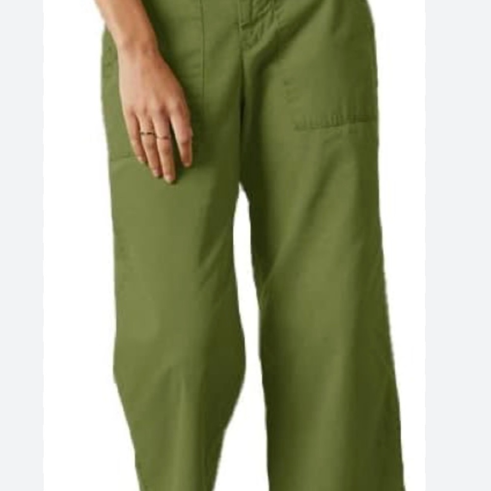 Mya cotton canvas pants by velvet by Graham and Spencer Green Pants 2
